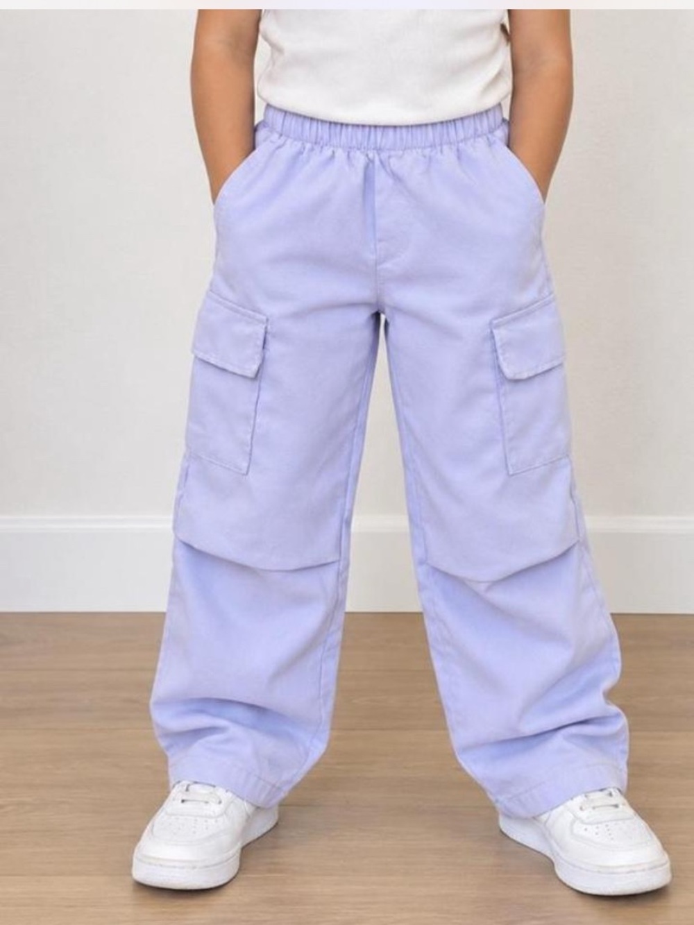 SHEIN Lilac Cargo Joggers for Kids